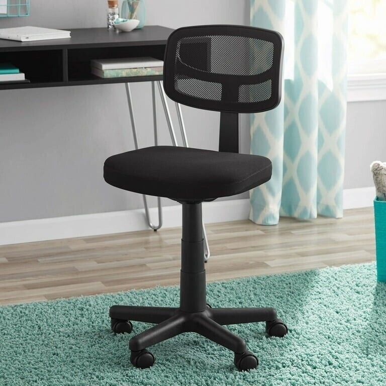 Mainstays Mesh Task Chair with Plush Padded Seat Black