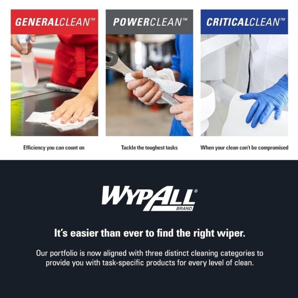 WypAll® GC L30 Heavy Duty Cleaning Towels (05800), Pop-Up Box, White 100 Sheets - Image 9
