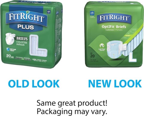 FitRight OptiFit Extra+Adult Diapers with leak stop guards 20CT - Image 2