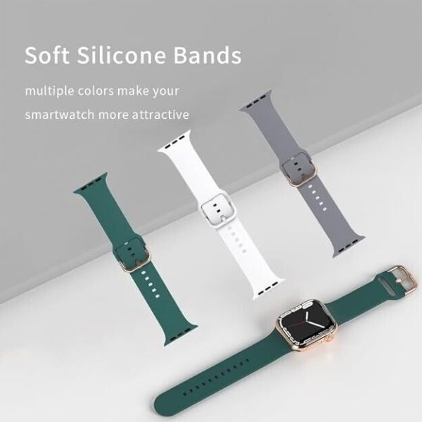 Hoxalqa 3 Pack Watch Bands Stretchy Sport Loop Band for Smart Watch - Image 4