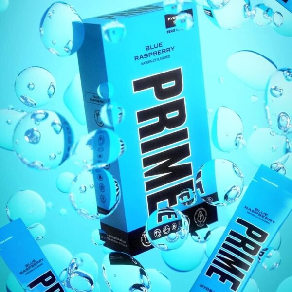 PRIME HYDRATION+ Sticks Blue Raspberry | 6 Hydration Powder Single Serve Sticks