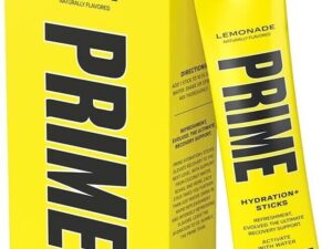 PRIME HYDRATION+ Sticks Lemonade | 6 Hydration Powder Single Serve Sticks