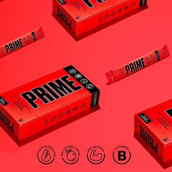 PRIME HYDRATION+ Sticks Tropical Punch | 6 Hydration Powder Single Serve Sticks - Image 4