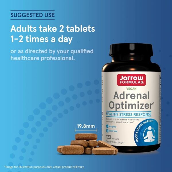 Jarrow Formulas Adrenal Optimizer - 120 Tablets - Dietary Supplement Supports . - Image 7
