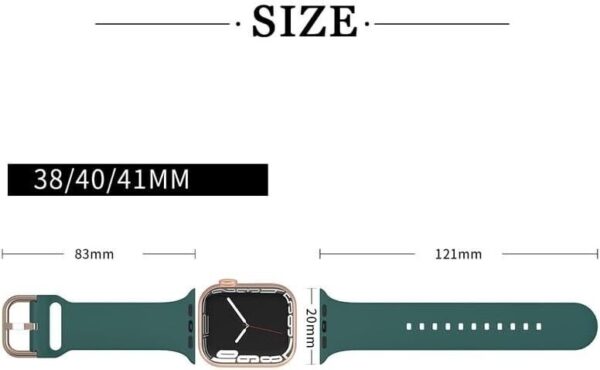 Hoxalqa 3 Pack Watch Bands Stretchy Sport Loop Band for Smart Watch - Image 7