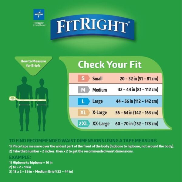 FitRight OptiFit Extra+Adult Diapers with leak stop guards 20CT - Image 6
